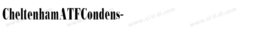 CheltenhamATFCondens字体转换