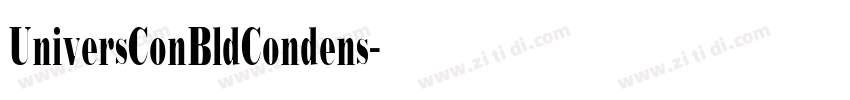 UniversConBldCondens字体转换