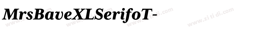 MrsBaveXLSerifoT字体转换