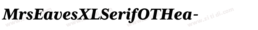 MrsEavesXLSerifOTHea字体转换