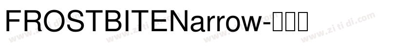 FROSTBITENarrow字体转换