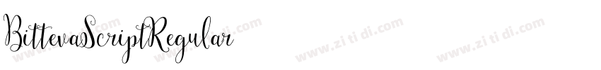 BittevaScriptRegular字体转换