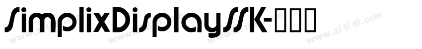 SimplixDisplaySSK字体转换