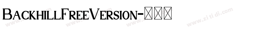 BackhillFreeVersion字体转换