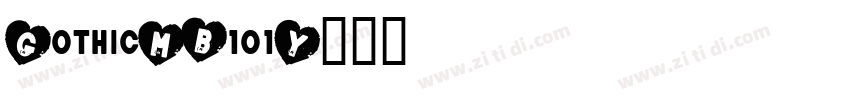 GothicMB101字体转换