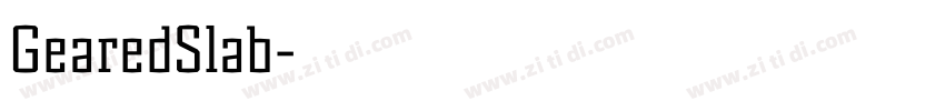 GearedSlab字体转换