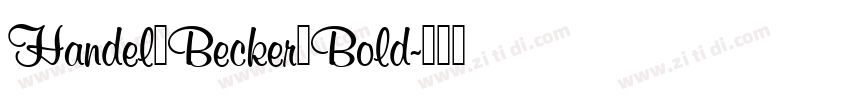 Handel_Becker_Bold字体转换