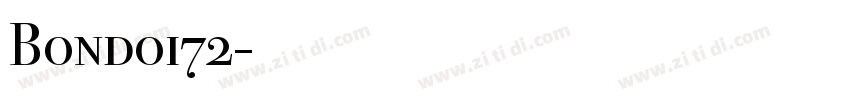 Bondoi72字体转换