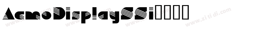 AcmoDisplaySSi字体转换