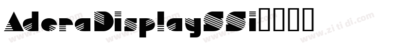 AderaDisplaySSi字体转换