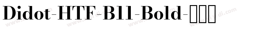 Didot-HTF-B11-Bold字体转换