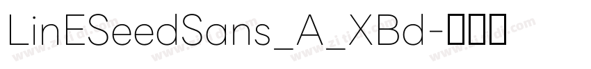 LinESeedSans_A_XBd字体转换