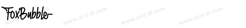 FoxBubble字体转换