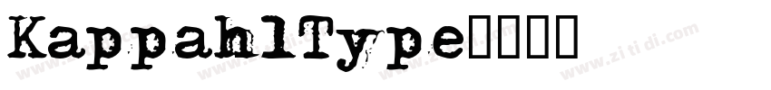 KappahlType字体转换