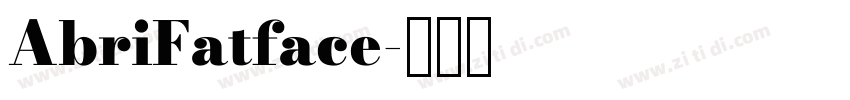 AbriFatface字体转换