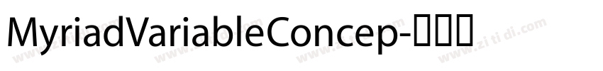 MyriadVariableConcep字体转换