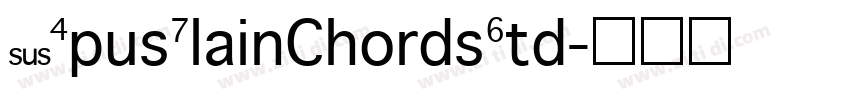 OpusPlainChordsStd字体转换