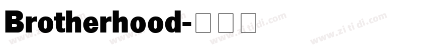 Brotherhood字体转换