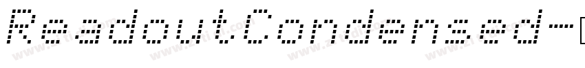 ReadoutCondensed字体转换 ReadoutCondensed字体转换