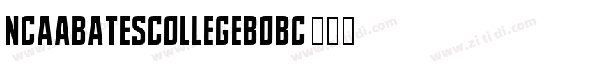 NCAABatesCollegeBobc字体转换