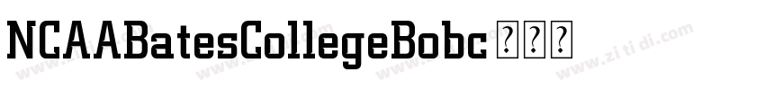 NCAABatesCollegeBobc字体转换