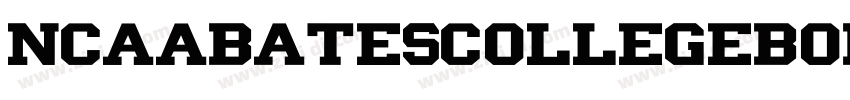 NCAABatesCollegeBobc字体转换