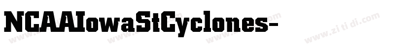 NCAAIowaStCyclones字体转换 NCAAIowaStCyclones字体转换