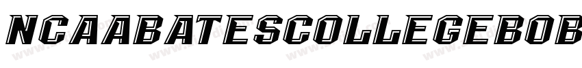 NCAABatesCollegeBobc字体转换