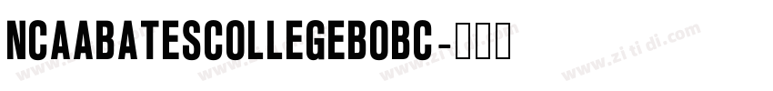 NCAABatesCollegeBobc字体转换