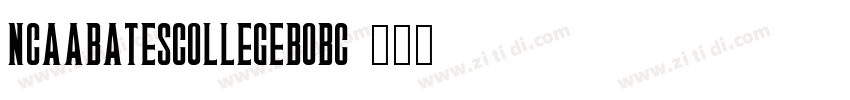 NCAABatesCollegeBobc字体转换