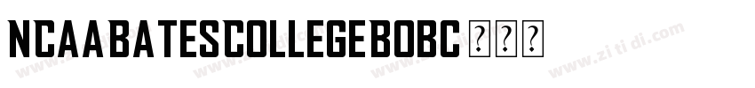 NCAABatesCollegeBobc字体转换