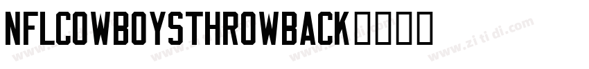 NFLCowboysThrowback字体转换