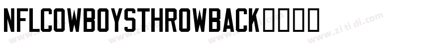 NFLCowboysThrowback字体转换