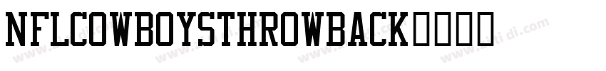 NFLCowboysThrowback字体转换