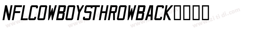 NFLCowboysThrowback字体转换