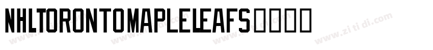 NHLTorontoMapleLeafs字体转换
