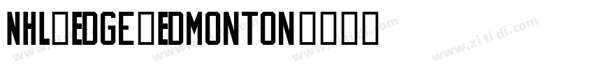 NHL_Edge_Edmonton字体转换