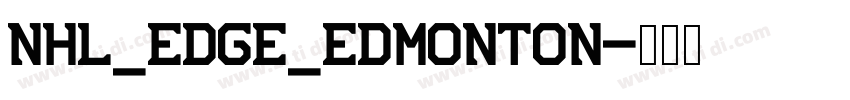NHL_Edge_Edmonton字体转换