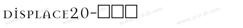 displace20字体转换