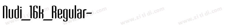 Nudi_16k_Regular字体转换