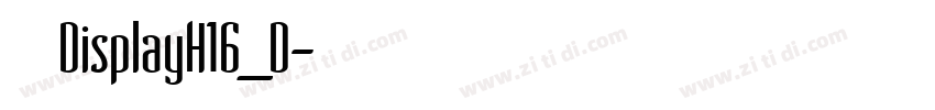 文鼎书苑宋DisplayH16_D字体转换