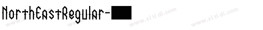NorthEastRegular字体转换