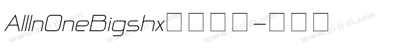 AllInOneBigshx字体下载字体转换