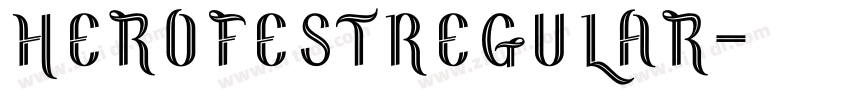 HeroFestRegular字体转换