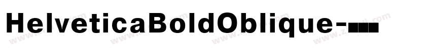 HelveticaBoldOblique字体转换