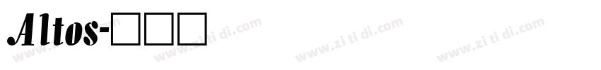 Altos字体转换