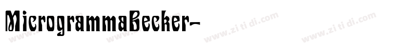 MicrogrammaBecker字体转换