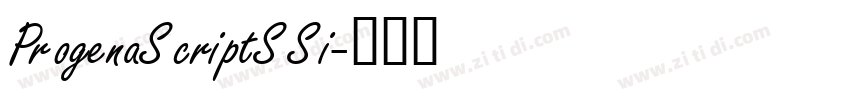 ProgenaScriptSSi字体转换