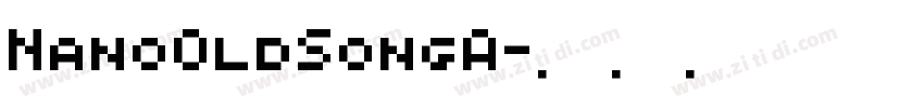 NanoOldSongA字体转换