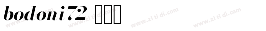 bodoni72字体转换